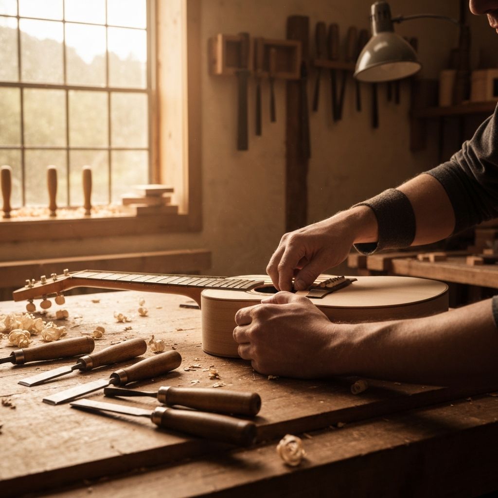 Crafting guitar wood